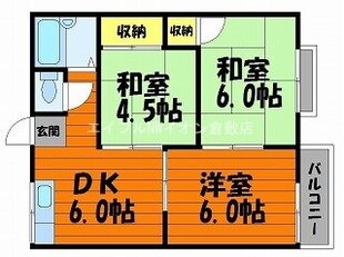 エフシリーズ東富井　B棟の物件間取画像